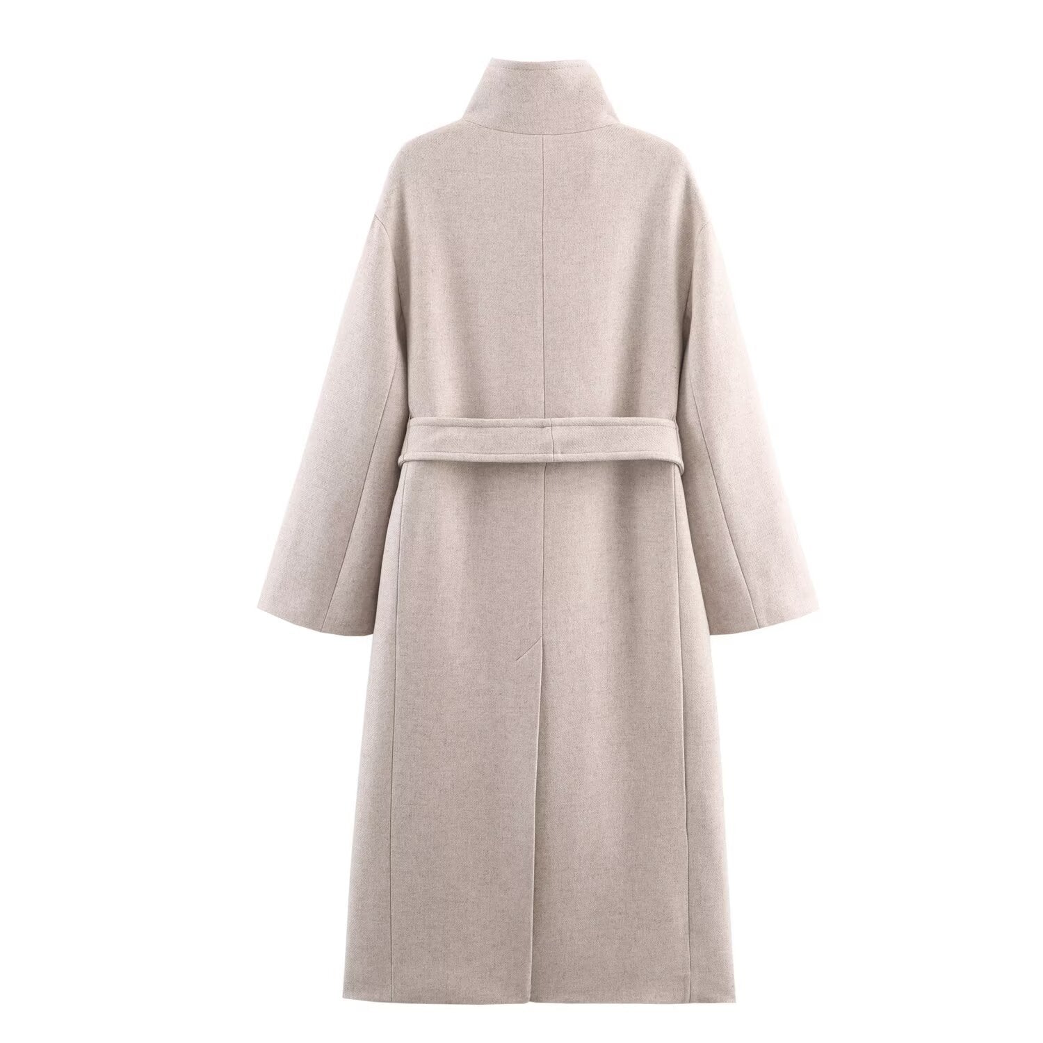 Commuting style loose high neck coat