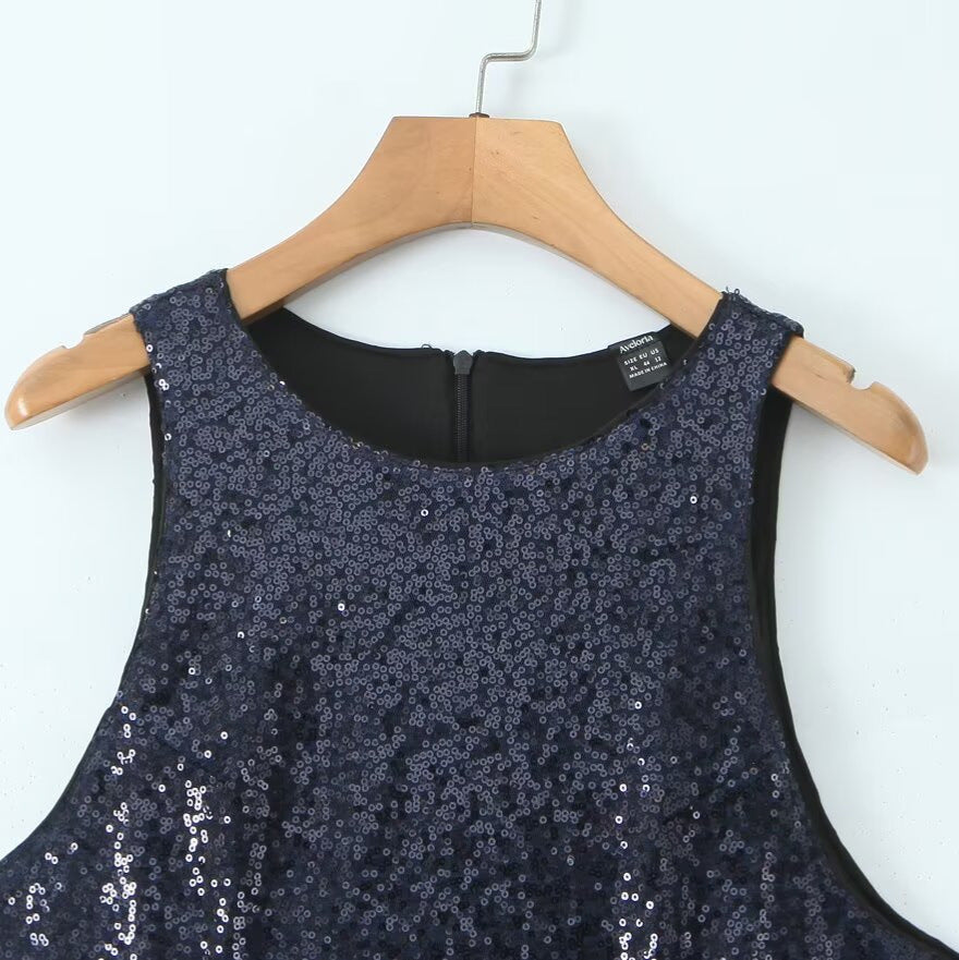 Sequin Patchwork Fur Dress with Classic DesignNightclub Look Long Sleeve, Bodycon Silhouette, Women's Dress
