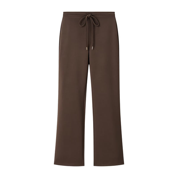 Fashionable Casual Double-Faced Fabric Flared Pants for Women