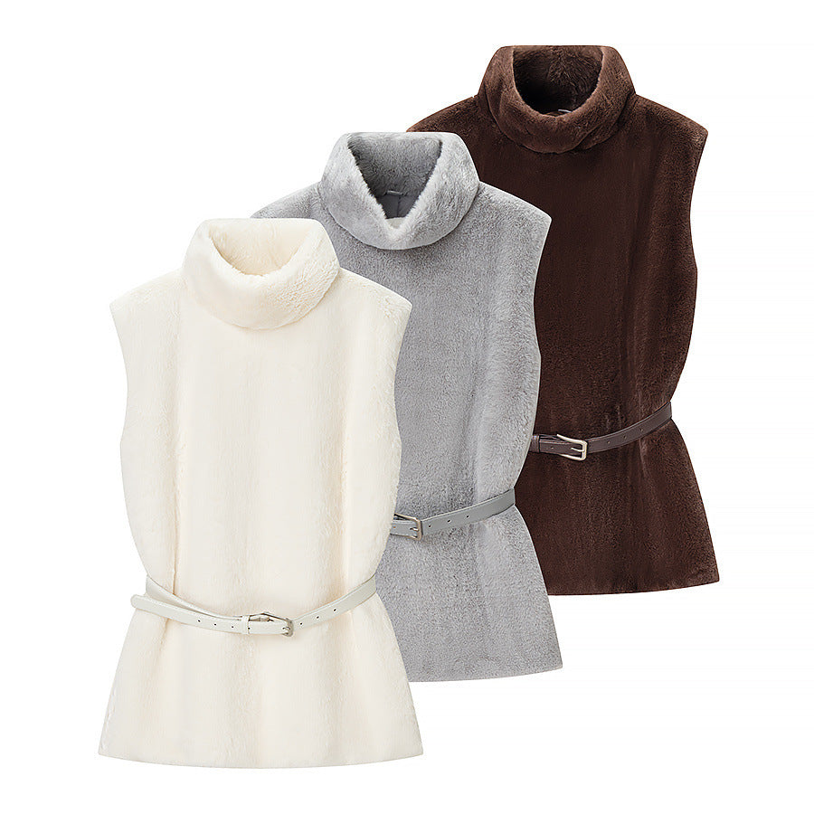 Street belt jacket top women's clothing
