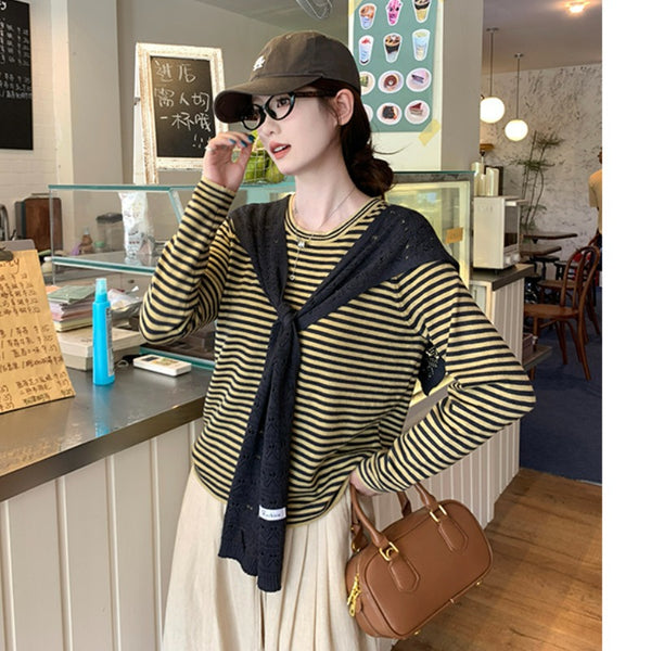 Laid-back Loose Two-Piece Top Set